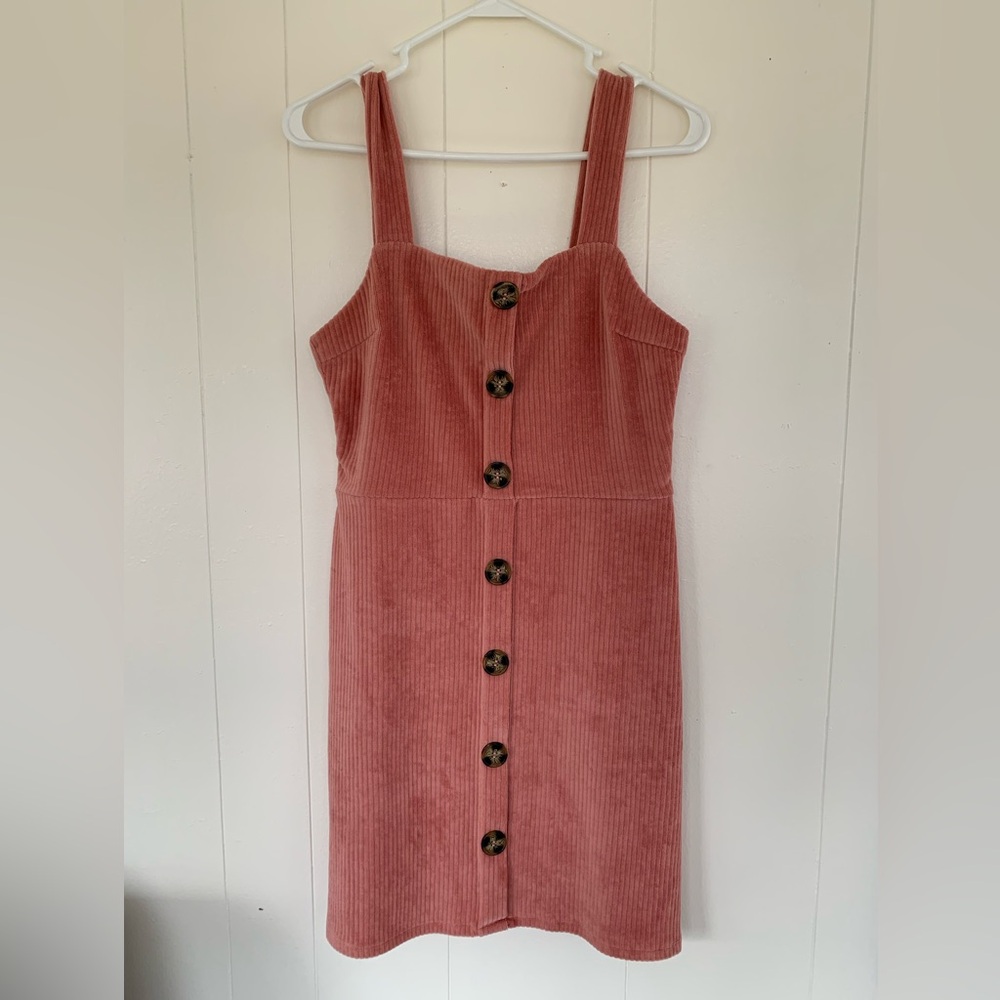 Faux Corduroy mini dress